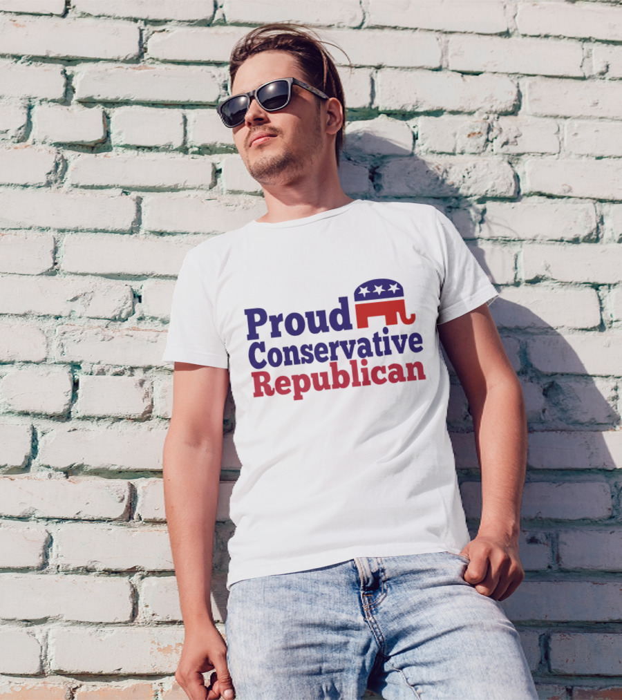Proud Conservative Republican USA Elephant T-Shirt