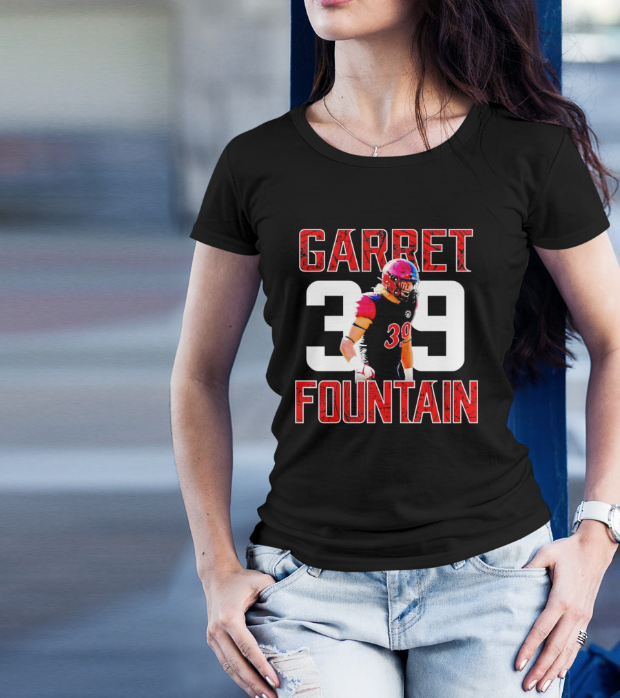 Garret Fountain 39 San Diego State Aztecs Athlete T-Shirt