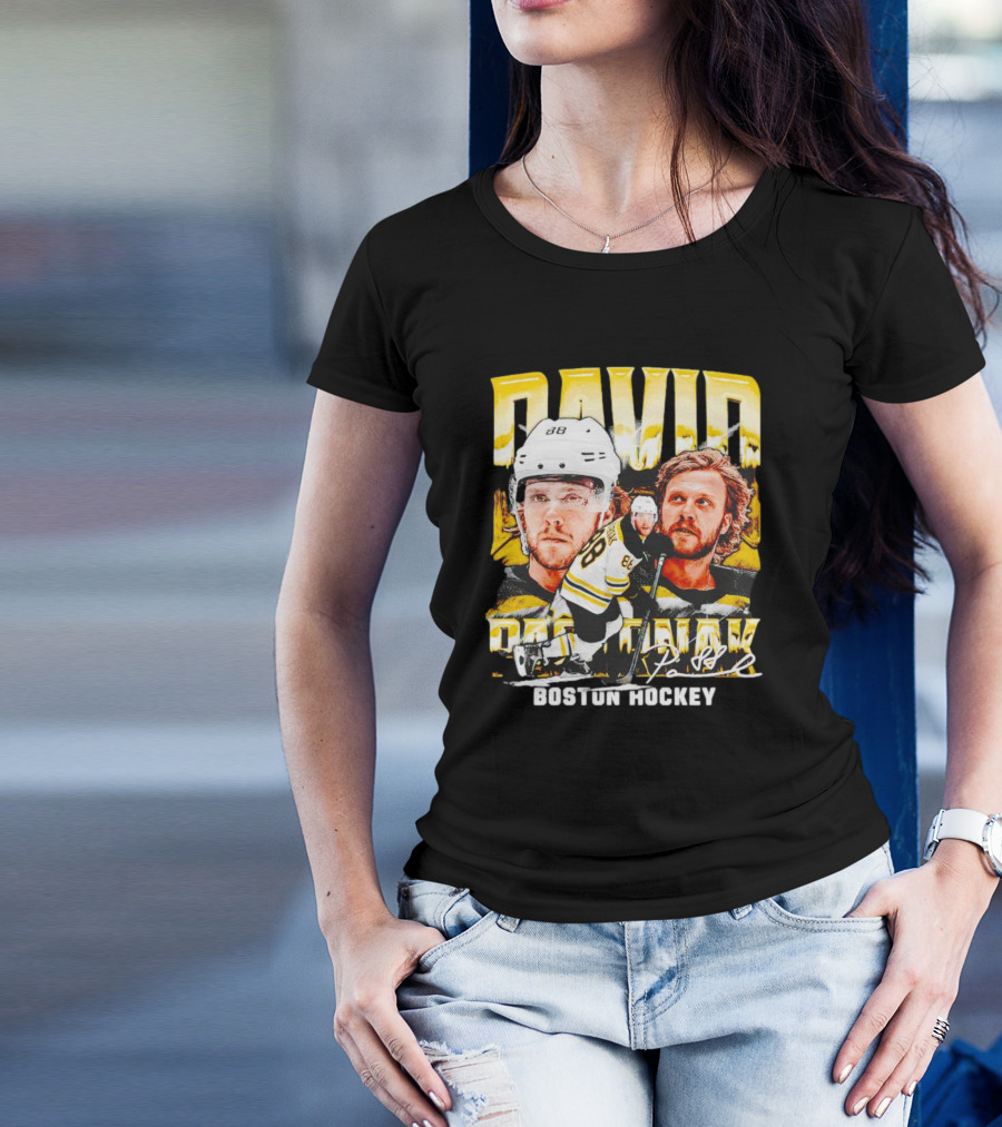 David Pastrnak Boston Hockey Vintage Sports 88 T-Shirt