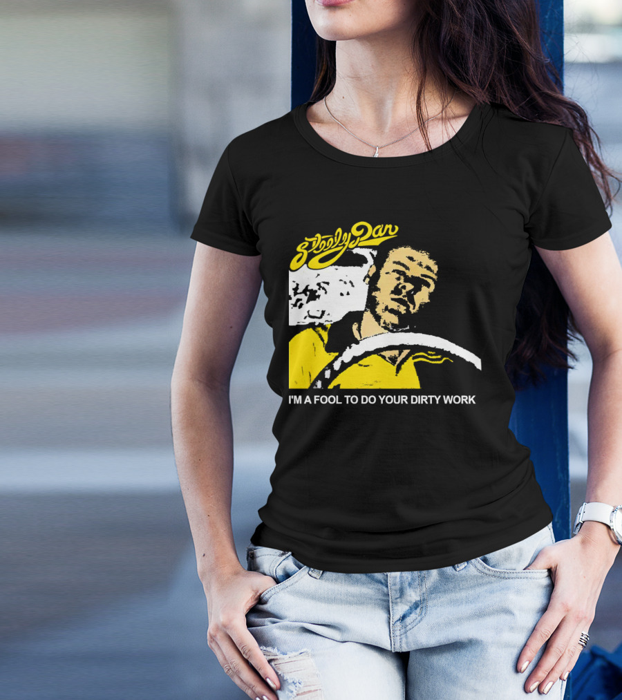 Steely Dan I'm A Fool To Do Your Dirty Work Retro Yellow Driver T-Shirt