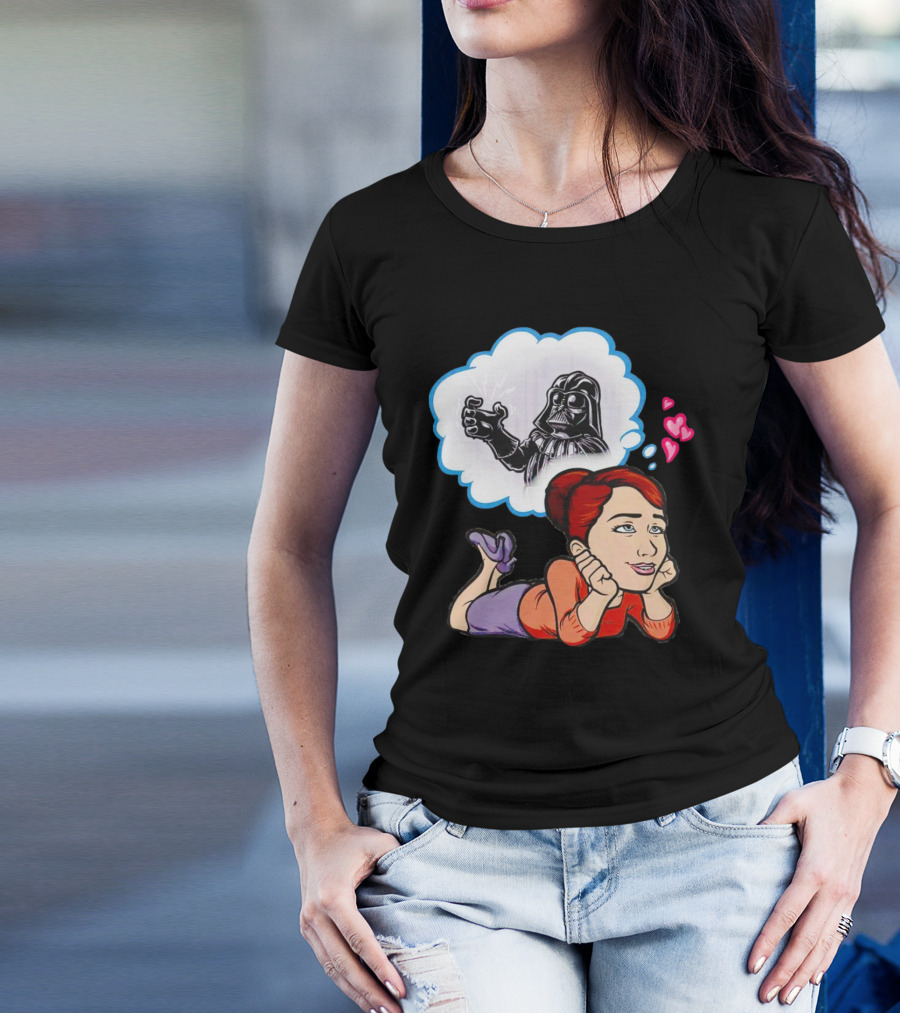 Darth Vader Use The Force Please Dreaming Hearts T-Shirt
