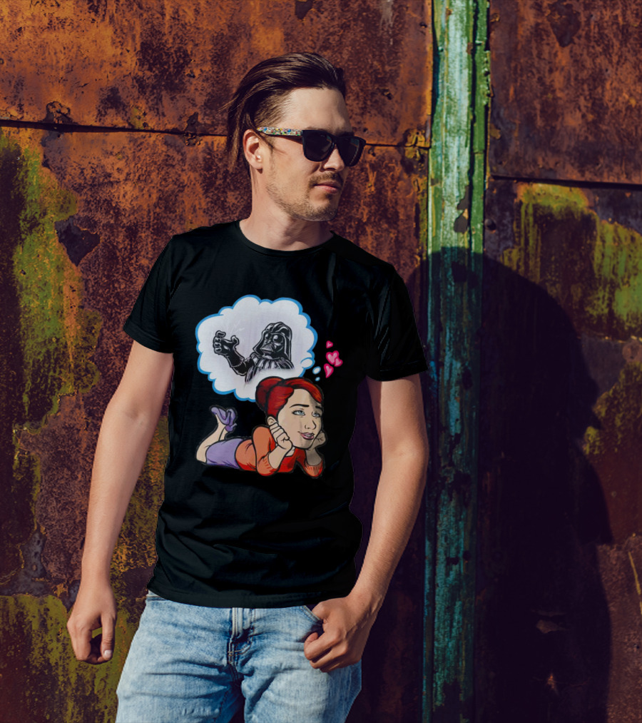 Darth Vader Use The Force Please Dreaming Hearts T-Shirt