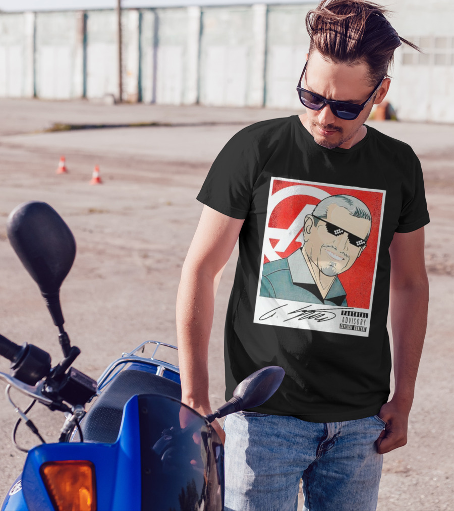 Guenther Steiner Parental Advisory Explicit Content Signature F1 Racing Image T-Shirt