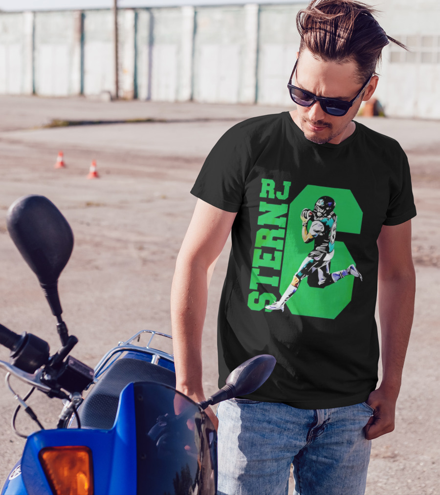 RJ Stern Football Gameday Action Player Number 6 T-Shirt