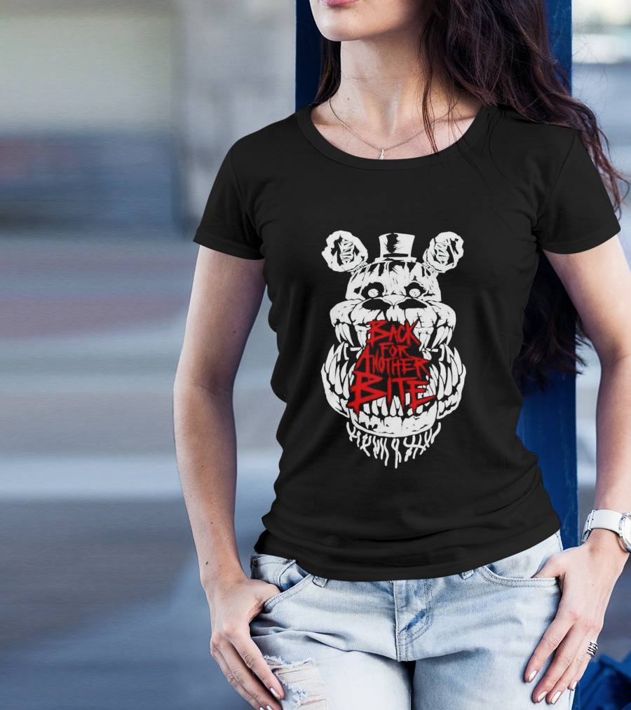 Back For Another Bite Creepy Bear Face T-Shirt