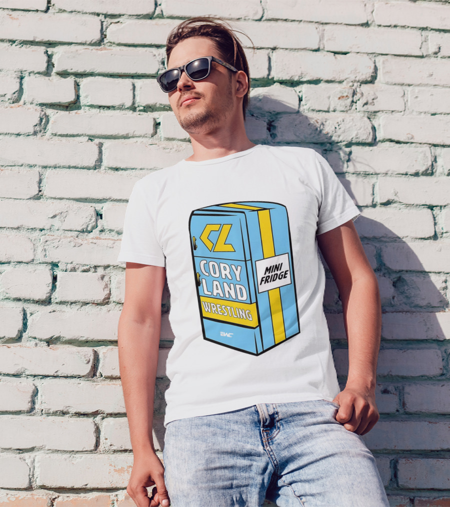 CL Cory Land Wrestling Mini Fridge EMC T-Shirt