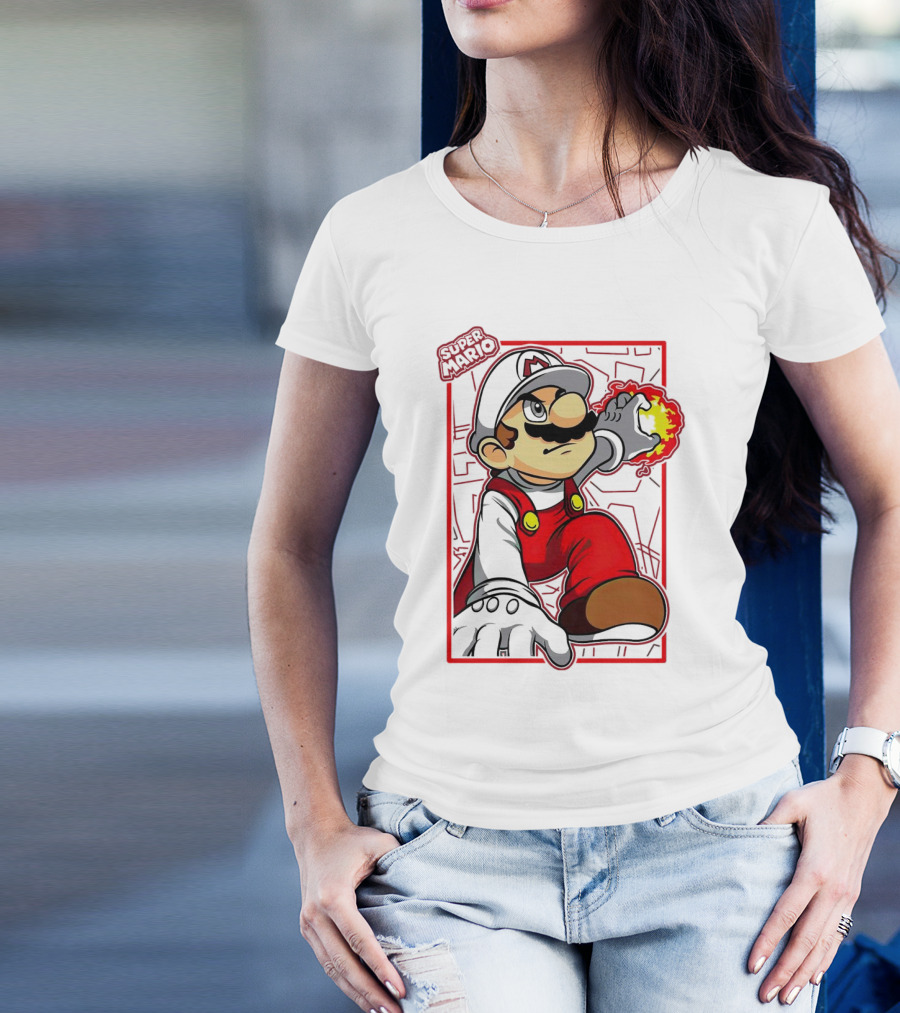 Super Mario Fire Power T-Shirt