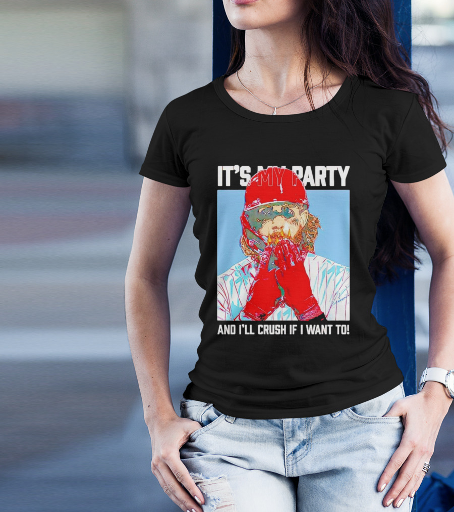 Brandon Marsh It’s My Party And I’ll Crush If I Want To Baseball Player T-Shirt
