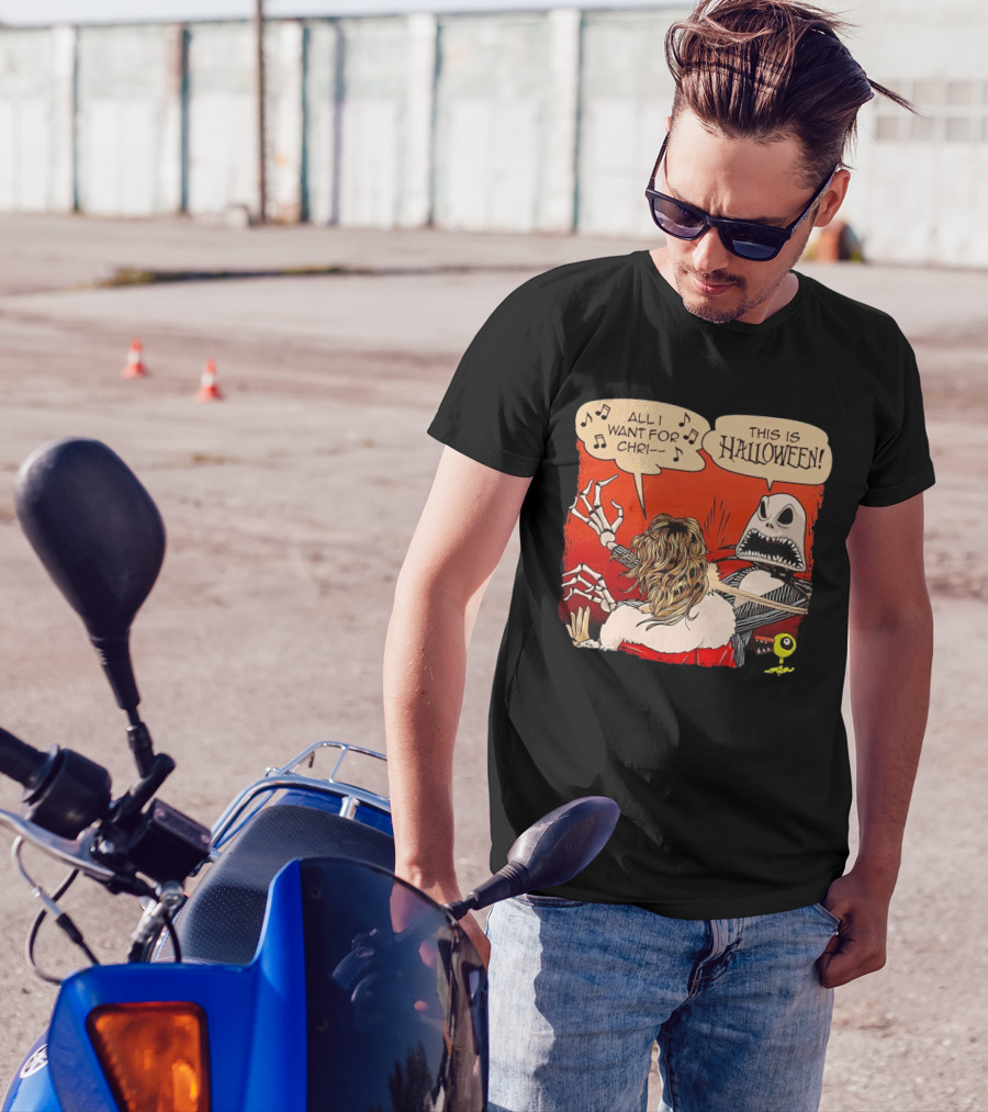 Jack Skellington Slapping This Is Halloween All I Want For Chri T-Shirt