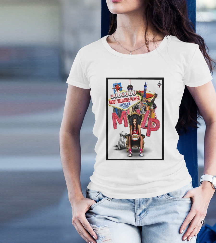 Las Vegas Aces '23 Finals Most Valuable Player A’ja Wilson MVP 22 T-Shirt