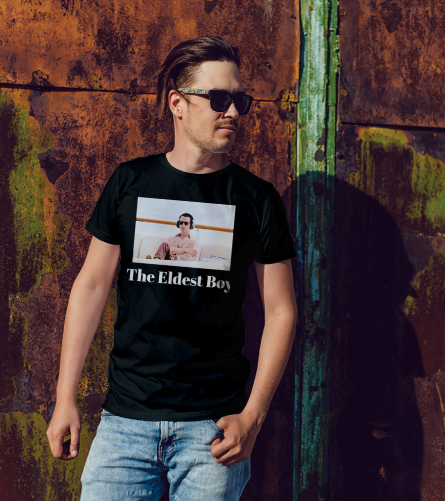 Kendall Roy Succession The Eldest Boy Sitting On Yacht With Headphones T-Shirt