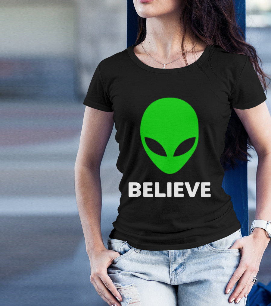 Believe Alien Green T-Shirt