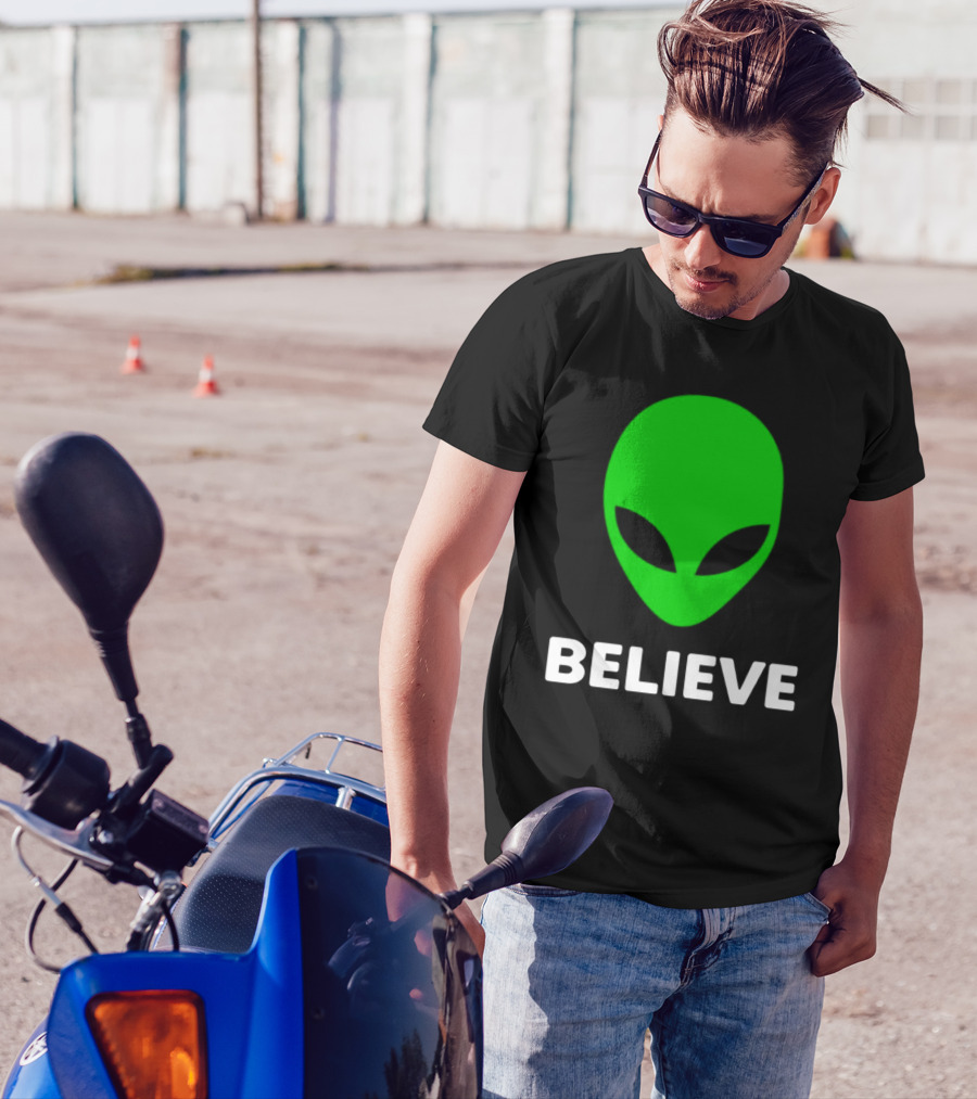 Believe Alien Green T-Shirt