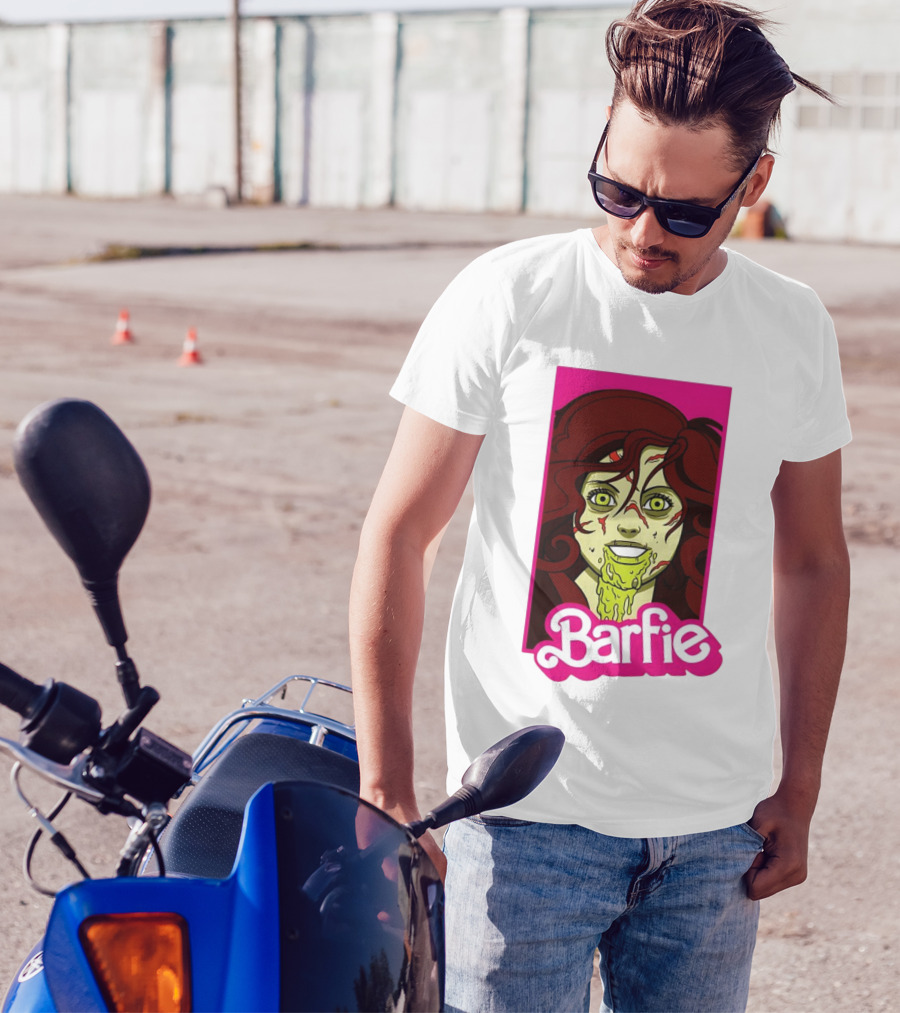 Barfie Ladies Barbie Halloween Zombie T-Shirt