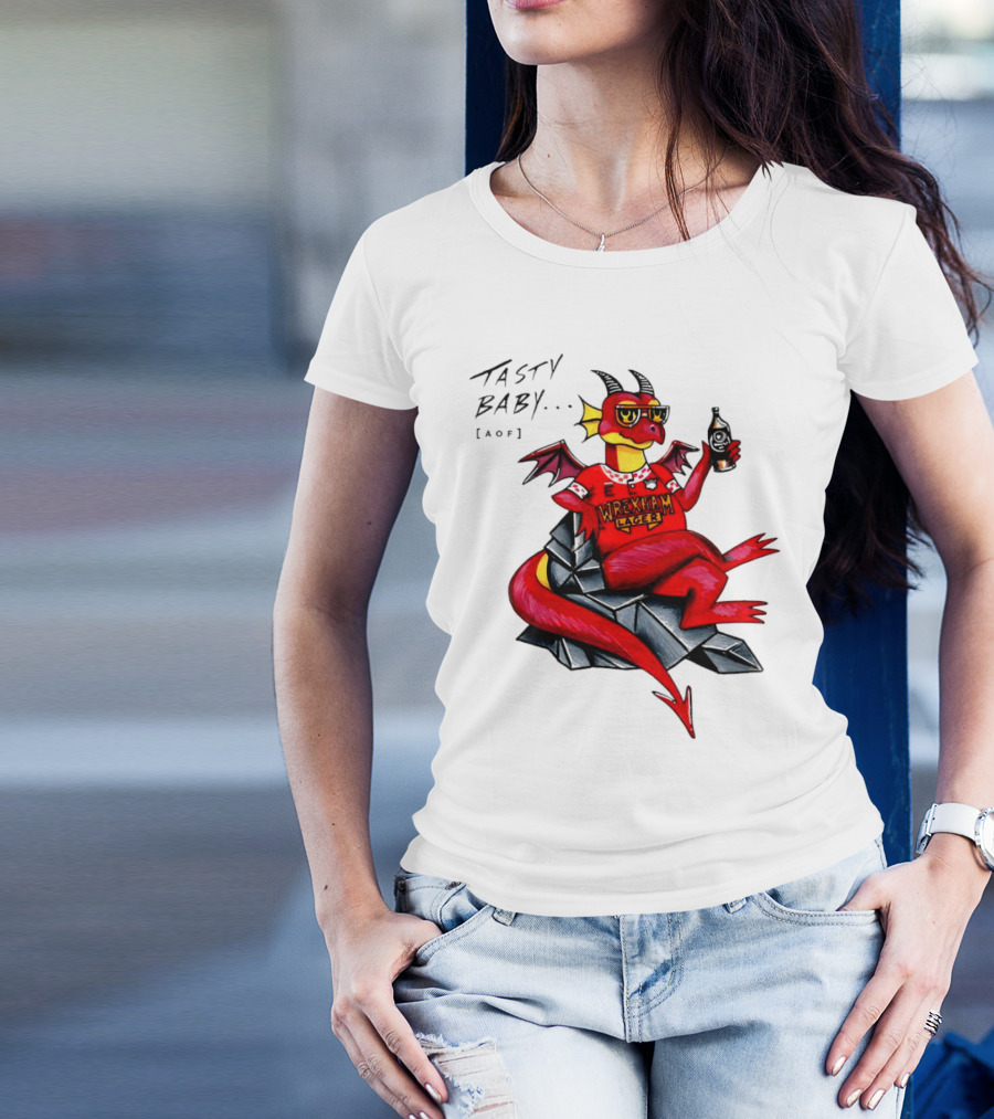 Wrexham Lager Dragon Tasty Baby Cool Style Image T-Shirt