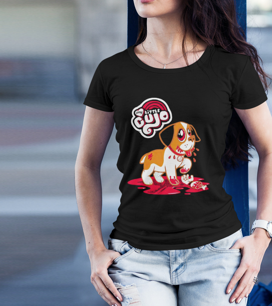 My Little Cujo Dog With Blood And Bones T-Shirt