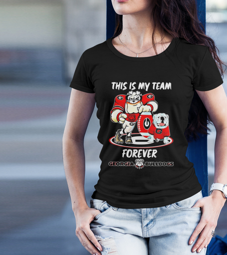 Georgia Bulldogs This Is My Team Forever Mascot Collection T-Shirt