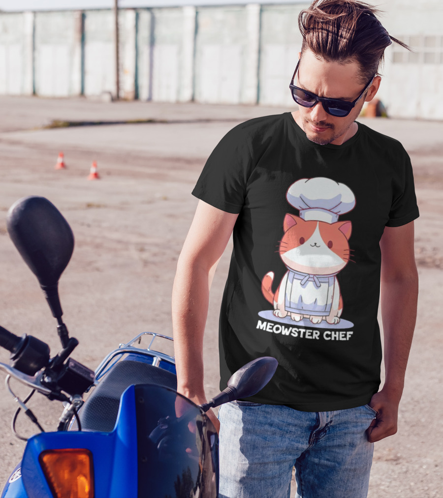 Meowster Chef Adorable Cat Cooking T-Shirt