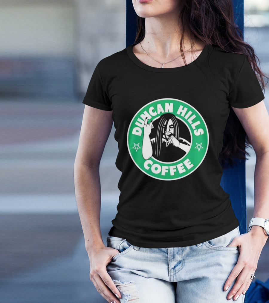 Duncan Hills Coffee Metalocalypse Starbucks Emblem T-Shirt