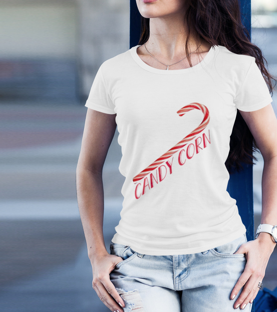 Candy Corn Candy Cane Mischief T-Shirt