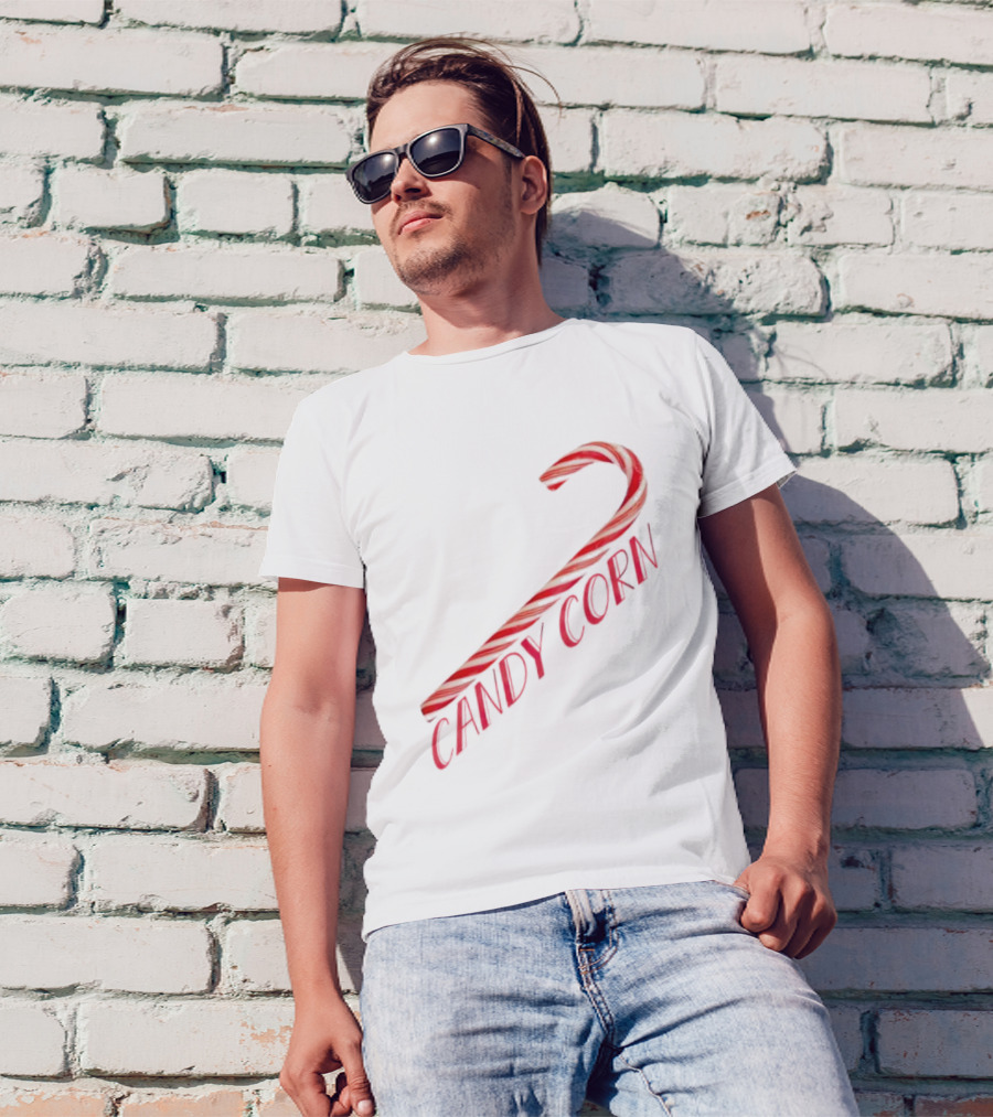 Candy Corn Candy Cane Mischief T-Shirt