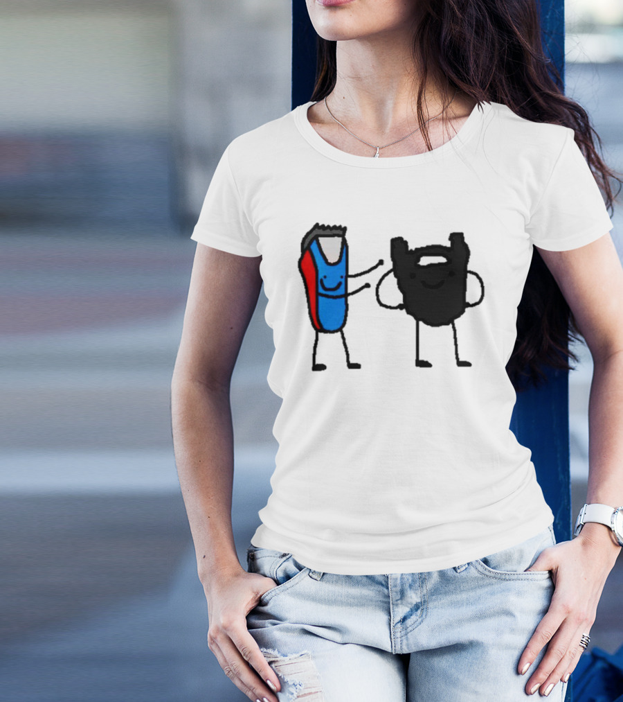 Clipps And Beard Clippers And Facial Hair Cartoon T-Shirt