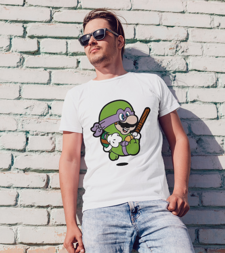 Mario Super Donny Bro Ninja Parody Character T-Shirt