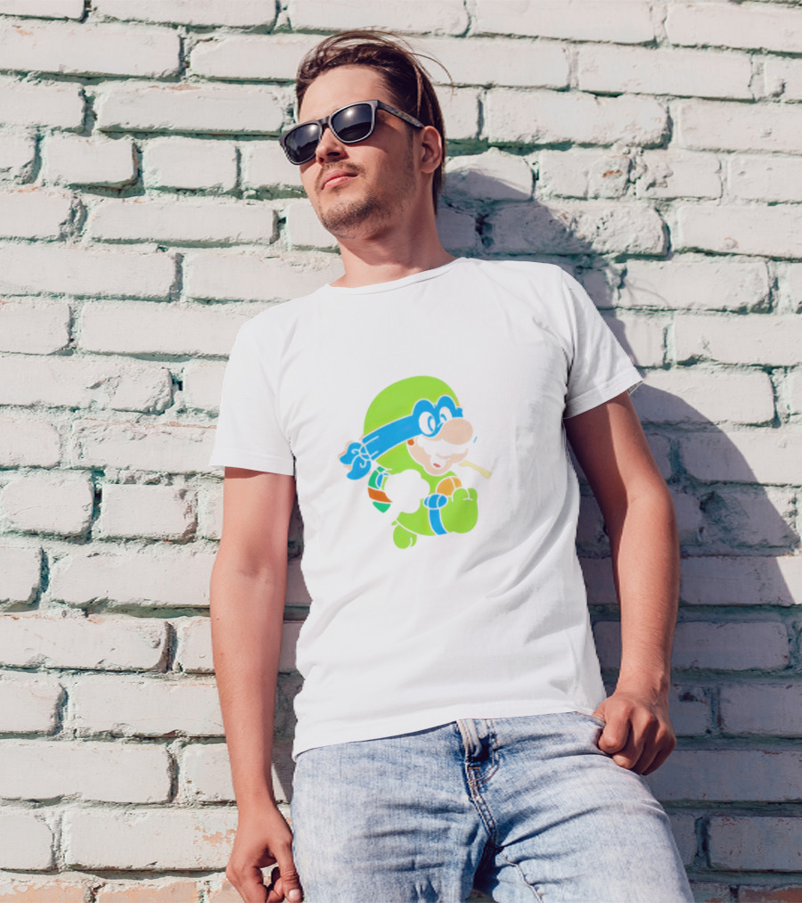 Super Mario Leo Bro Ninja Character T-Shirt