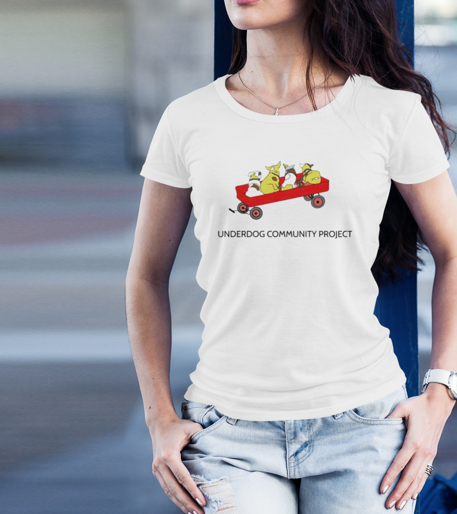 Underdog Community Project Yellow Dog Red Wagon T-Shirt