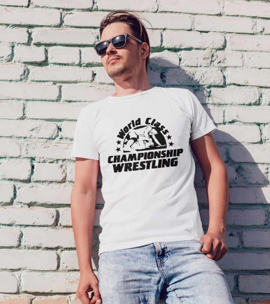 World Class Championship Wrestling Legends Iconic Wrestling Match Stars T-Shirt