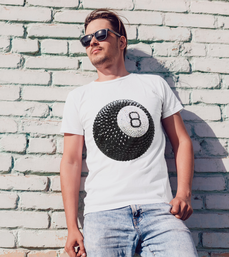 Lucky 8 Ball Crystal Sparkle Sphere T-Shirt