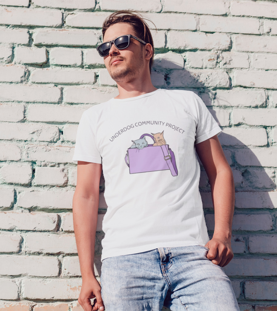 Purse Cats Underdog Community Project Playful Kitty Companions T-Shirt