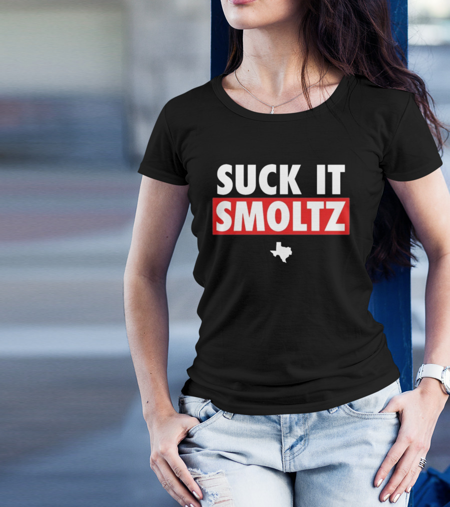Suck It Smoltz Texas Map T-Shirt