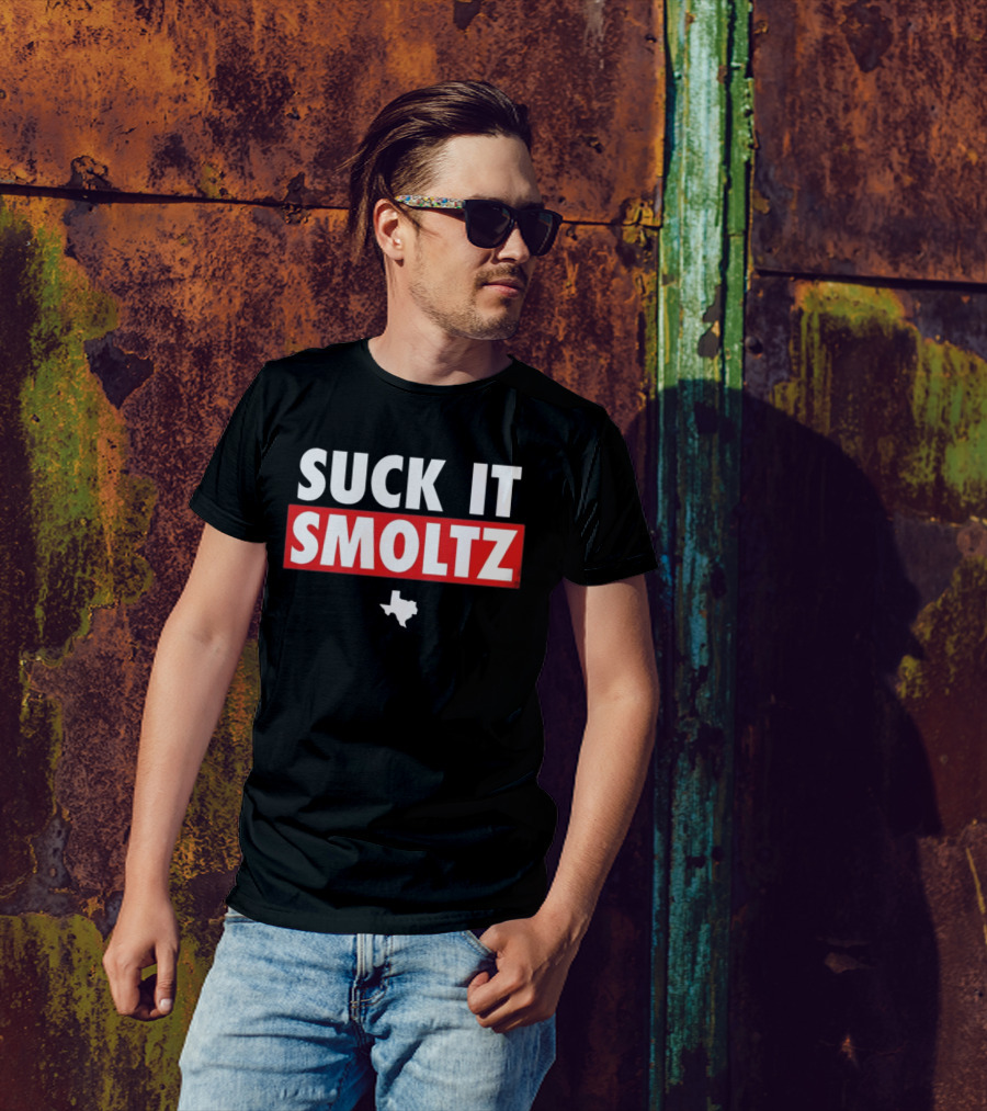 Suck It Smoltz Texas Map T-Shirt