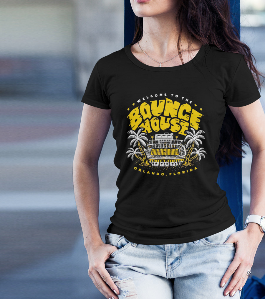 Welcome To The Bounce House Stadium Orlando Florida Palms Stadium Stars T-Shirt
