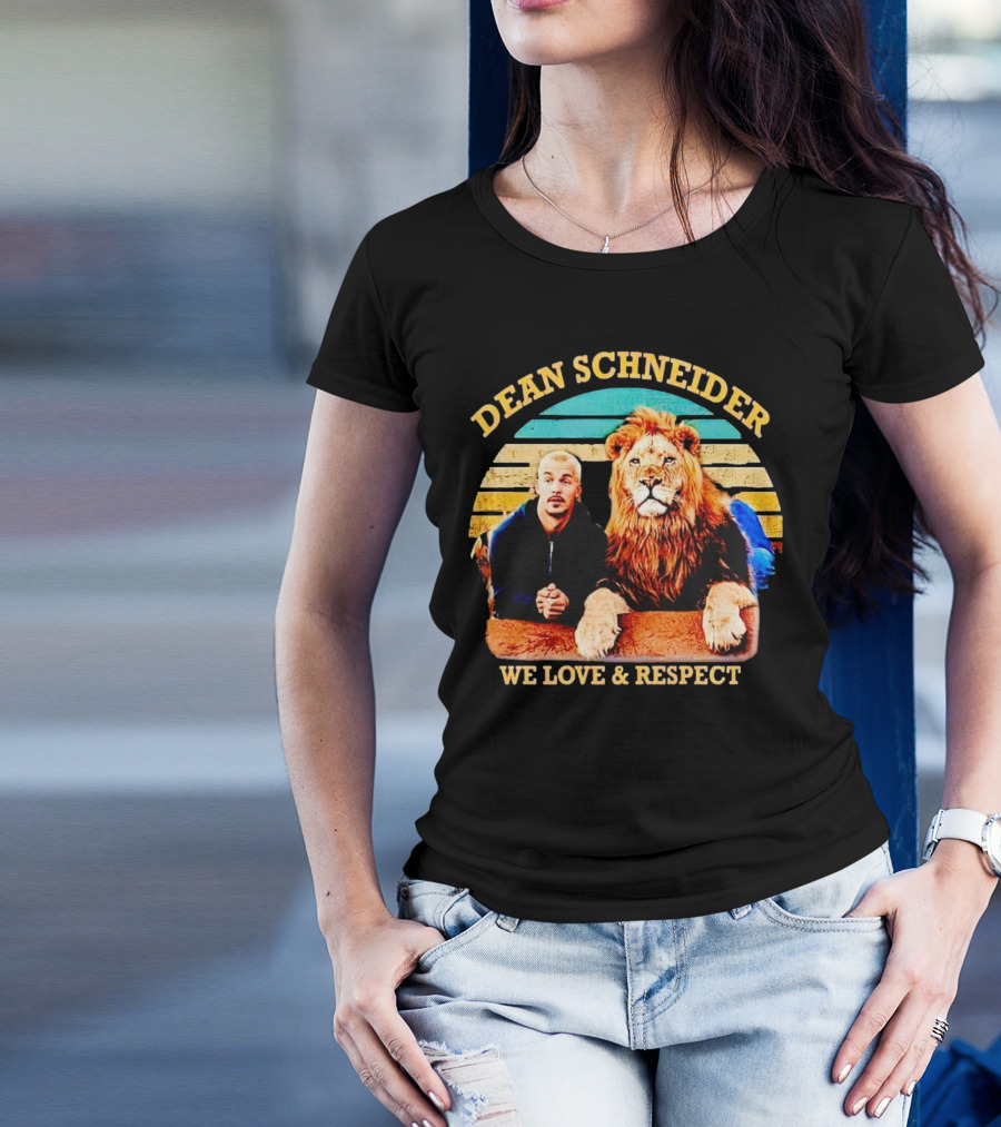 Dean Schneider We Love And Respect Lion T-Shirt