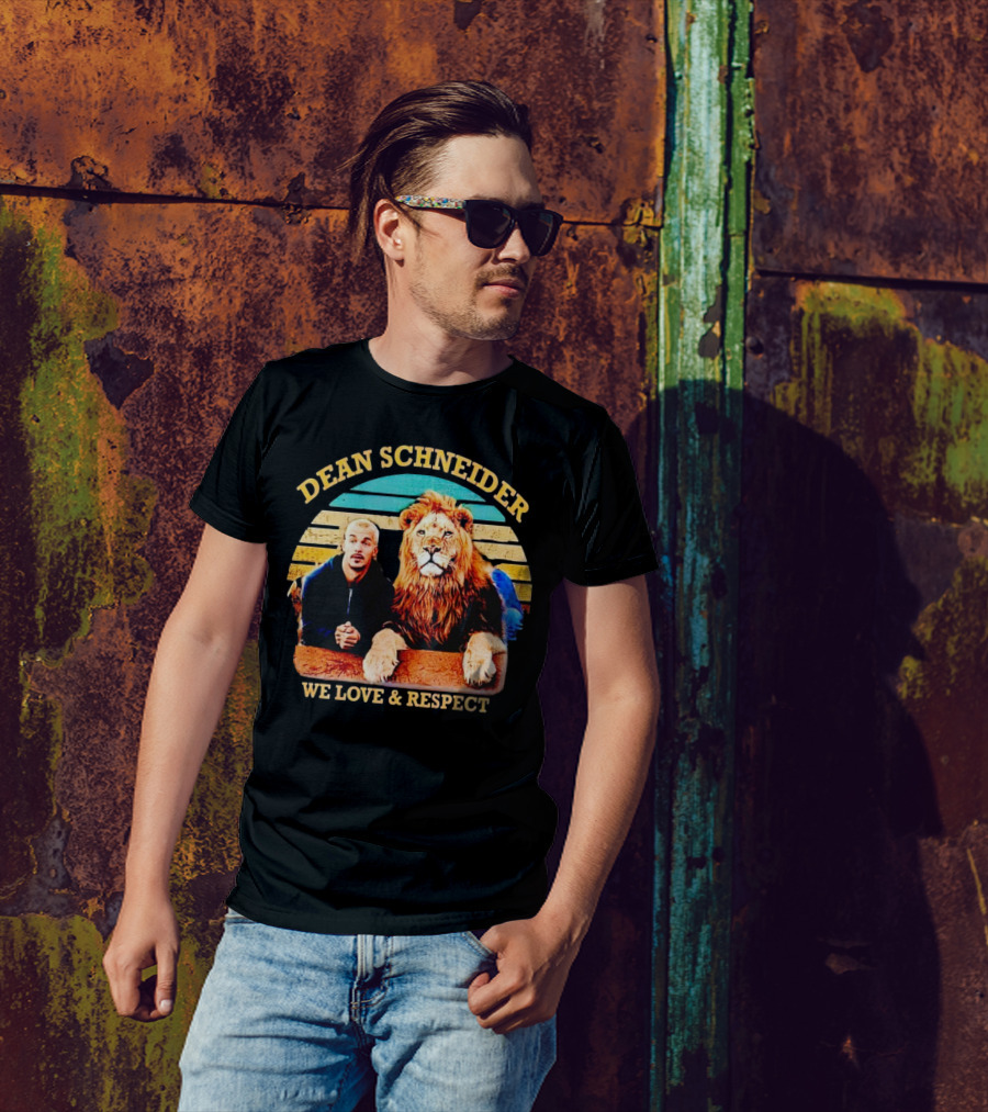 Dean Schneider We Love And Respect Lion T-Shirt