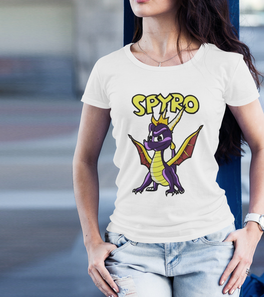 SPYRO The Dragon Hero With Crown And Wings T-Shirt