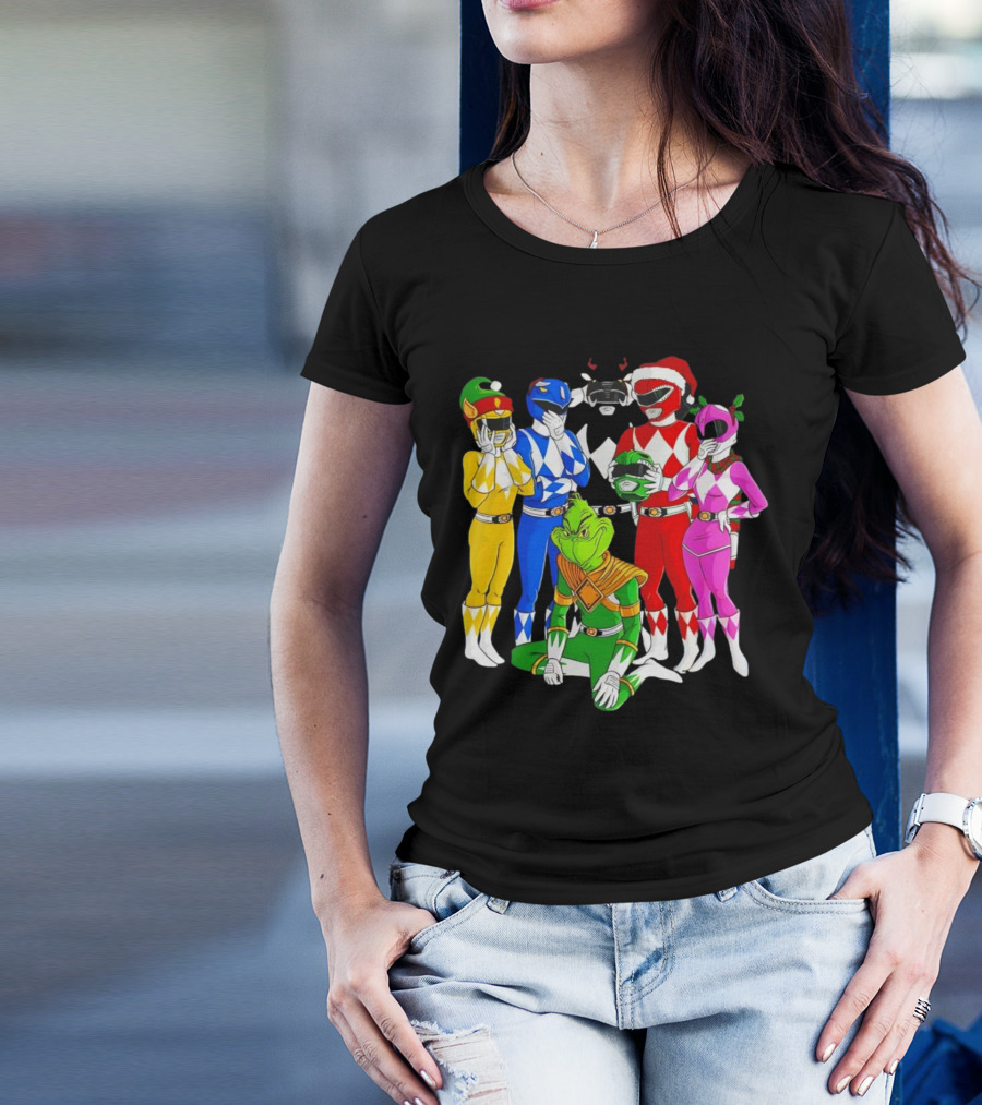 Grinch Rangers Christmas Power T-Shirt