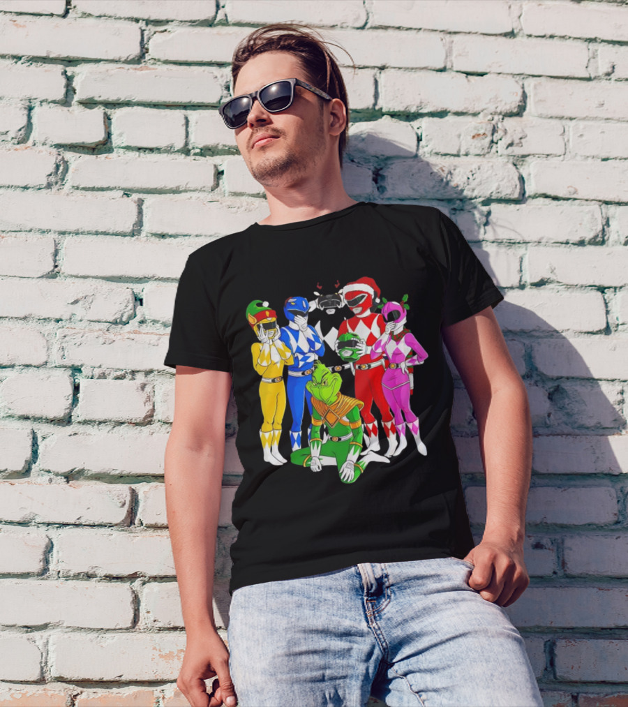 Grinch Rangers Christmas Power T-Shirt