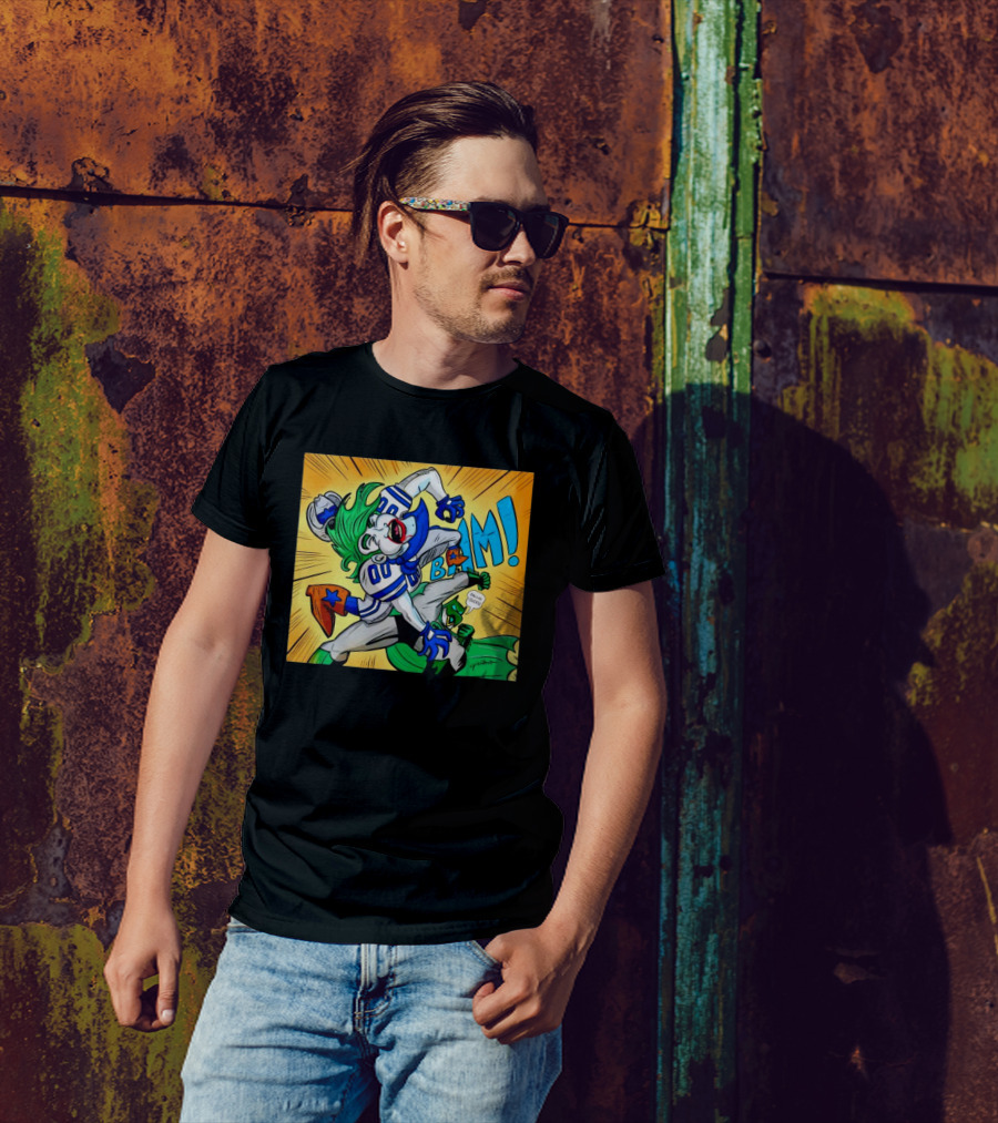 Dallas Sucks Joker Vs Batman Comic Style BAM Speech Bubble T-Shirt