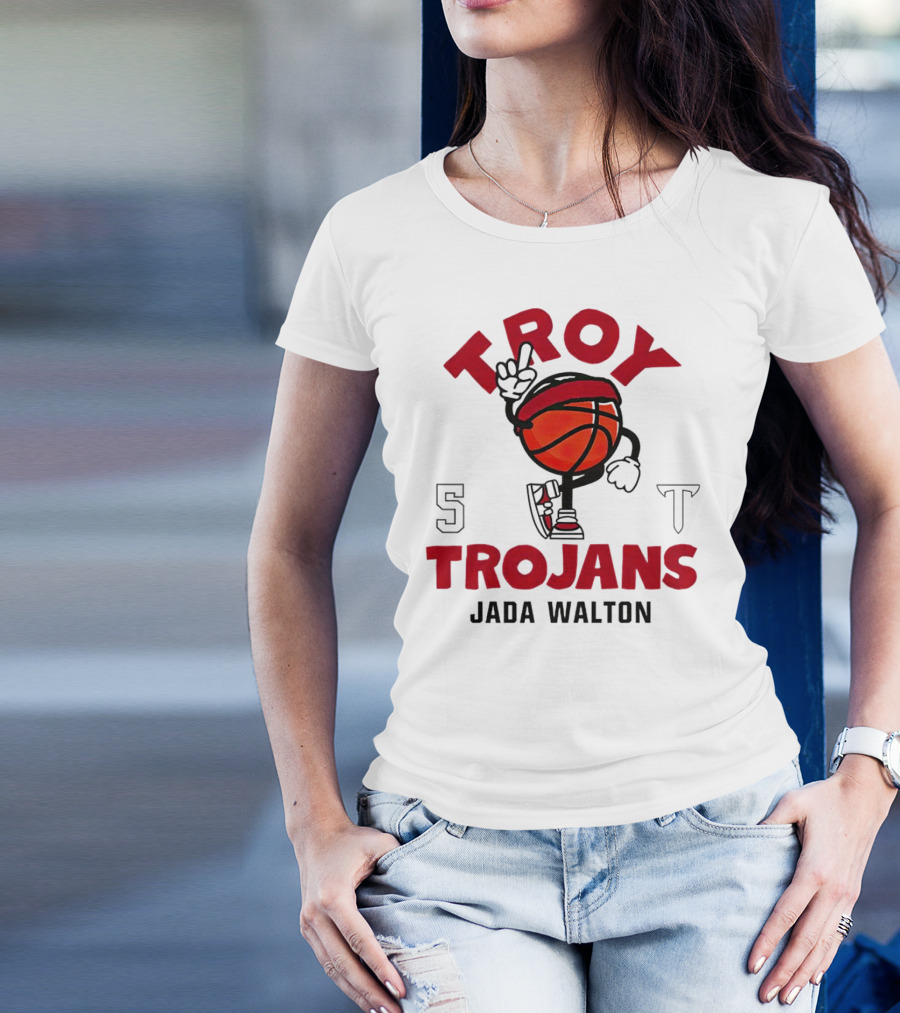 Troy Trojans Basketball Jada Walton NCAA Women's Basketball T-Shirt