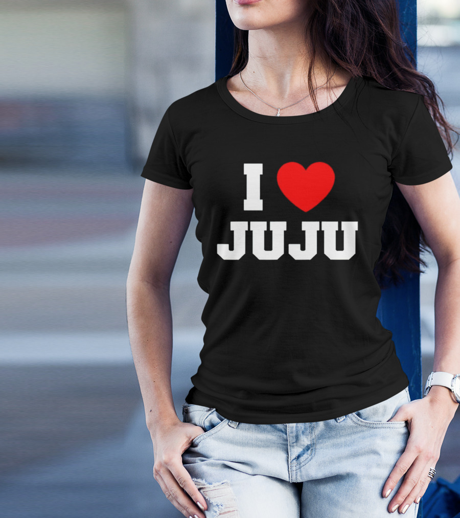 I Love Juju Red Heart T-Shirt