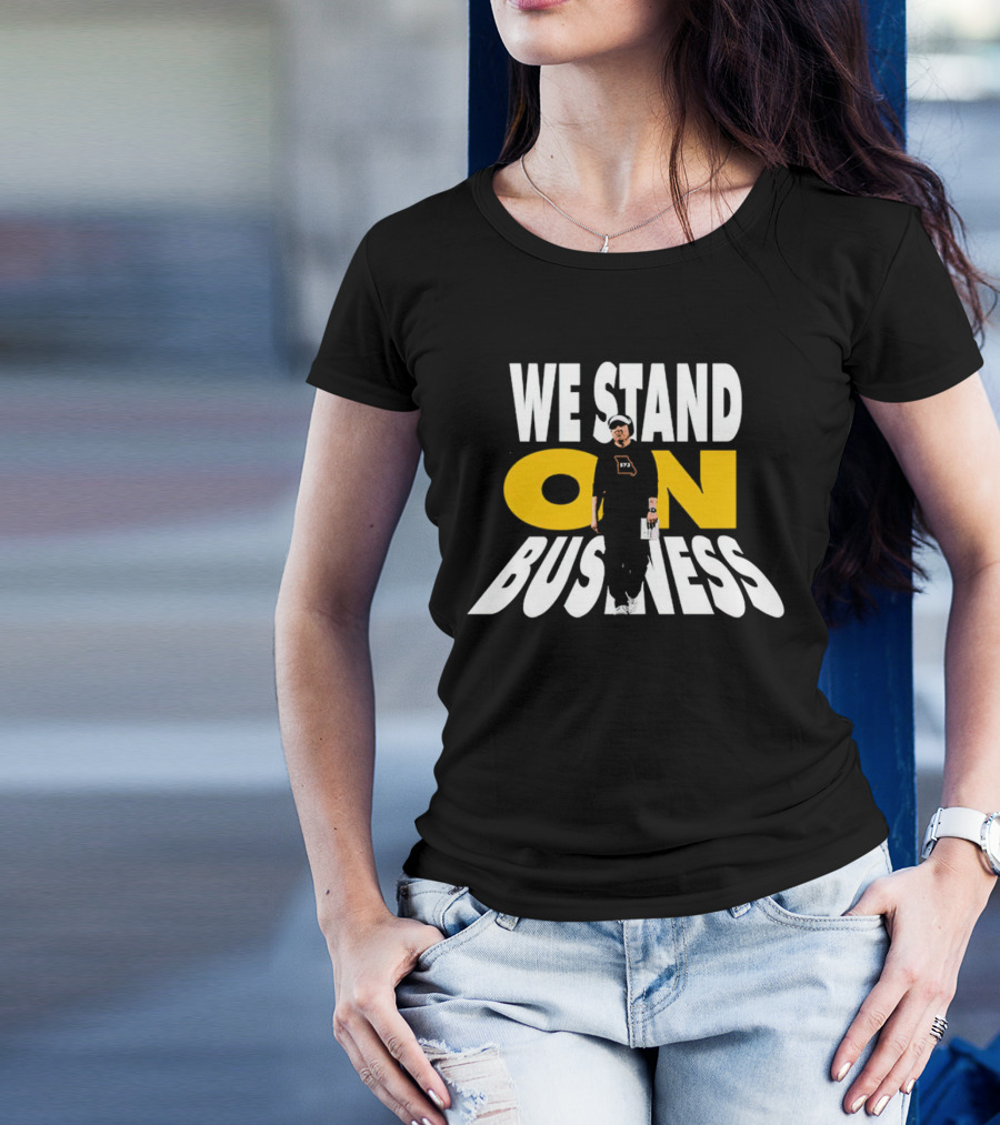 We Stand On Business 673 Brand Apparel Icon With Figure T-Shirt