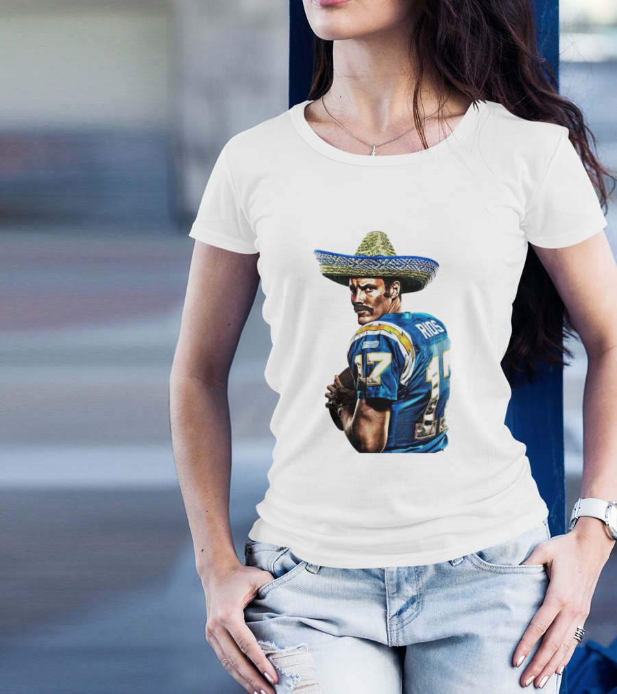 Rios 17 Los Angeles Chargers Sombrero T-Shirt