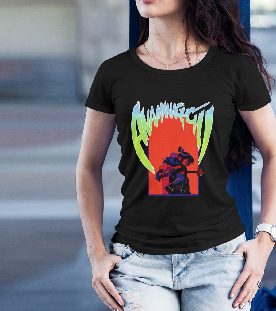 Anamanaguchi Scott Pilgrim Vs The World Guitar Character T-Shirt