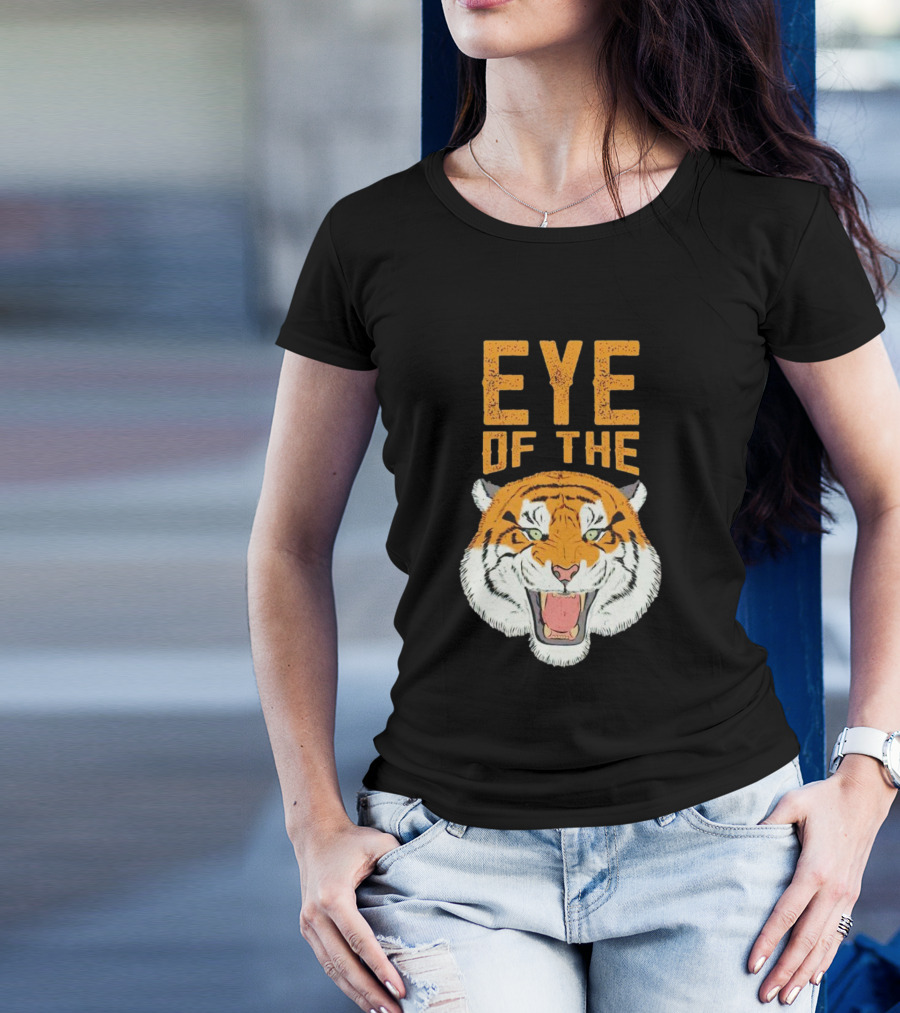 Eye Of The Tiger Fierce Roaring Tiger Face T-Shirt