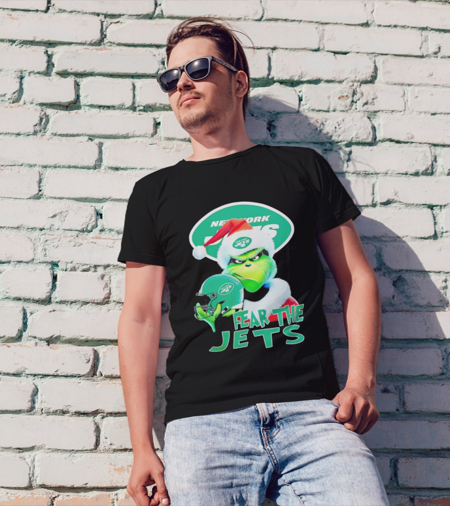 New York Jets Grinch Fear The Jets Christmas T-Shirt