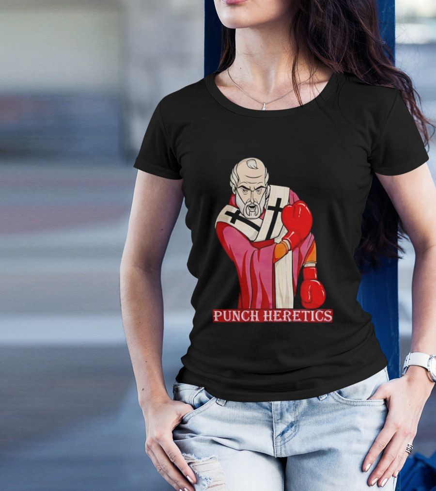 Punch Heretics Boxing Bishop Iconic T-Shirt