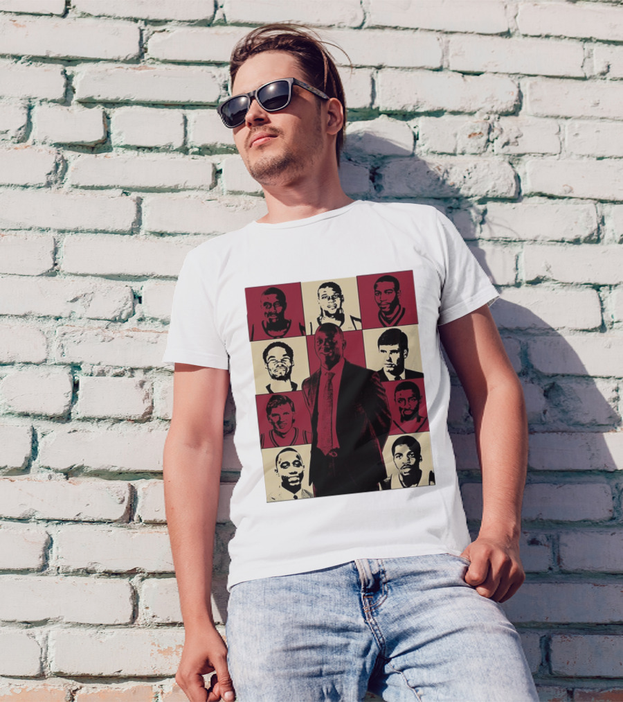 Boston College Basketball The Eras Tour Historic Players Collage T-Shirt